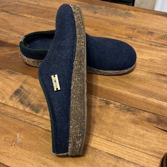 HAFLINGER clogs navy blue, size 41, felted wool, good condition - Picture 7 of 11